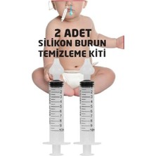 Beklife Burun Yıkama Kiti 2 Adet Şırıngalı Burun Aspiratörü Bebek Burun Temizleme Aparatı 2x Silikon Uç
