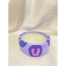 Mumbox Oxhome Dekoratif Beton Mum Kokulu El Yapımı Meditasyon Mum Safran Vanilya Okyanus ve Lavanta Seçenekleriyle