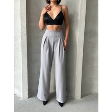 Pileli Keten Pantolon S255046