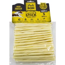 Doggie Delibon Gerçek Deriden Ince Burgu Çubuk, THINX150PCS., Beyaz