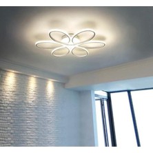 Mediterian Modern beyaz LED avize, şık tasarım ve zarafet katıyor