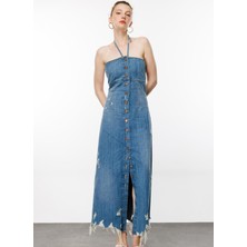 Denim Trip Denim Elbise, Xs, Indigo