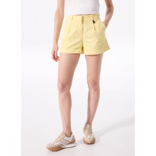 Jeep Yüksek Bel Standart Sarı Kadın Şort J5SL-SHT7187