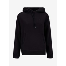 Tommy Jeans Kapüşon Yaka Siyah Kadın Sweatshırt DW0DW19958BDS