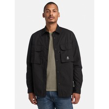 Timberland Utility Overshirt Siyah Düz Erkek Gömlek