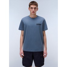Napapijri NP0A4ILXG1Y1-S-VIGNONI Back Ss Gri Relaxed Erkek T-Shirt