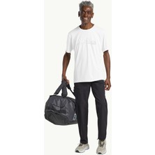 Jack Wolfskin A63269PEAK Graphıc T M Beyaz Bisiklet Yaka Regular Fit Düz Erkek T-Shirt