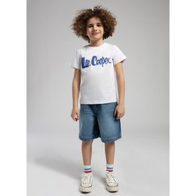 Lee Cooper Baskılı Beyaz Erkek Çocuk T-Shirt 252 Lcb 242001
