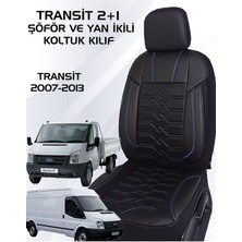 Ford Transit (2007-2013 Yıllar Arası Uyumlu ) Ön 2+1 Koltuk Kılıf Araca Özel