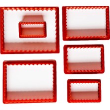 Volovan Set 6 Parça - Dikdörtgen Tırtıklı