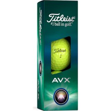 Titleist Avx Golf Topu Sarı 3'Lü Paket
