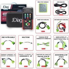 Jdiag M200 Pro Motosiklet Arıza Tespit Cihazı - 25 Kablolu / Soketli Full Versiyon