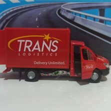 Caberina Kırmızı Mercedes-Benz Sprinter Kargo Metal Model Oyuncak Araba 12 cm