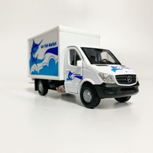 Caberina Beyaz Mercedes-Benz Sprinter Kargo Metal Model Oyuncak Araba 12 cm