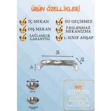 Kedi ve Köpekler Için Sağlıklı Yeme Standı, Paslanmaz Çelik Şık Tasarım ve Kaymaz Ayaklar