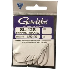 Gamakatsu sl12s big game no:6/0 nikel olta ığnesi 6adet