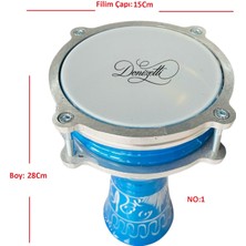 Mavi Erzincan El Işlemeli Çocuk Boy Darbuka