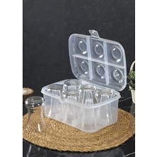 6'lı Çay Bardağı Taşıma Aparatı Esnek Plastik Piknik Bardak Taşıma Kutusu