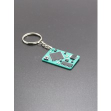 Pcb Devre Kartı Temalı 2d Anahtarlık | Elektronik Tasarımlı Mini Aksesuar | 3.5x2.5 cm