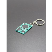 Pcb Devre Kartı Temalı 2d Anahtarlık | Elektronik Tasarımlı Mini Aksesuar | 3.5x2.5 cm