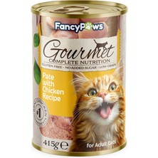 Pancy paws Gourmet Tavuklu Yetişkin kediler için konserve 415 gr x 12ADET