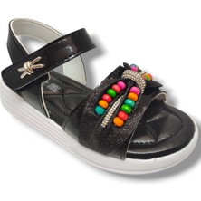 Butiqe 1809-25 Boncuk Taşli Anatomik Kız Çocuk Sandalet 26-30