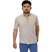 Erkek Büyük Beden Gömlek Yaka Düğmeli Tişört BGL-ST04525