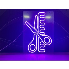 Disa Neon LED Duvar Dekoratif Aydınlatma -Berber, 15X30CM-