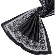 Ecenur Soft Pamuk Leopar Desenli Etnik Şal