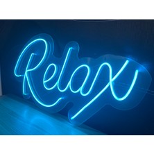 Disa Neon LED Tabela Dekoratif Aydınlatma -Relax, 40X20CM-