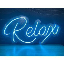 Disa Neon LED Tabela Dekoratif Aydınlatma -Relax, 40X20CM-