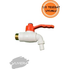 Wuvera Plastik Bilyalı Bahçe Musluğu – Dayanıklı ve Pratik Su Kontrol Çözümü