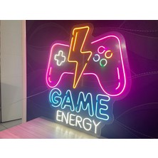 Disa Neon LED Dekoratif Aydınlatma -Game Energy, Oyun Kol, Gamer 60X60CM-