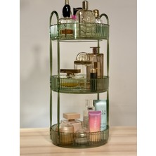 Unique Me Makyaj Organizer Kozmetik Organizer Takı Organizer Mutfak ve Banyo Düzenleyici Organizer Zümrüt3