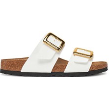 Birkenstock Sydney Cushion Buckle Bf Patent Kadın Terliği 1029438-20344 Beyaz