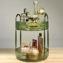 Unique Me Makyaj Organizer Kozmetik Organizer Takı Organizer Mutfak ve Banyo Düzenleyici Organizer Zümrüt2