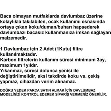 FNRN LC65KA270T/06 Davlumbaz Karbon Filtre LA10LKA6 2li 1takım Bacasız Ankastre Aspiratör Filtresi