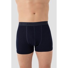 Erkek Bambu Büyük Beden Boxer Lacivert 10'lu Paket