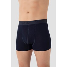 Erkek Bambu Büyük Beden Boxer Lacivert 10'lu Paket