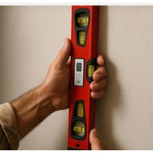 Gfb Profesyonel Kırmızı Su Terazisi Mıknatıslı 60 cm