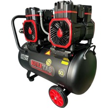 Kuletaş Premium 50 Litre Sessiz Yağsız Hava Kompresörü 4 Hp (Italyan Tasarım)
