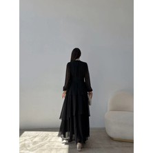 Taşlı Fırfır Detay Abiye