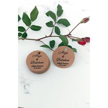 Kişiye Özel Etiket - Nikah-Nişan- Kına Etiketi - 100 Adet Kraft Ürün Etiketi (3,8 Cm)
