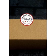 Sana Özel Hazırlandı Etiketi - 100 Adet Thank You Etiket (3,5 Cm)