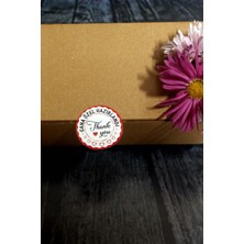 Sana Özel Hazırlandı Etiketi - 100 Adet Thank You Etiket (3,5 Cm)