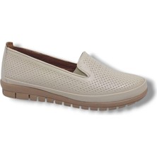 Gürelsan 668 Kadın Krem Günlük Kullanım Comfort Ayakkabı