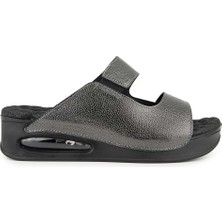 Muya Beso Anatomik Air Max Tabanlı  Kadın Terlik Platin