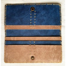 Portföy Cüzdan Telefon Ve Kredi Kart Organizeri El Yapımı, Ölçüleri : Kapalı Vaziyette 20 X 12 Cm