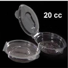 Özge 20 cc Kapaklı Plastik Sızdırmaz Sos Kabı 100 Adet