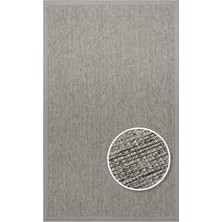 Eko Halı Ventura VNT2705 Grey Brd Grey Hav Vermeyen Kolay Temizlenebilir Bordürlü Sisal Halı